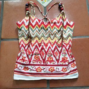 Moda International Victoria's Secret Aztec/Floral Summer Top